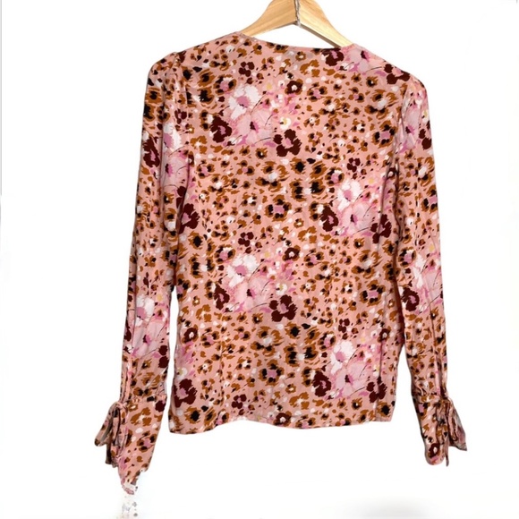 Paige Floral & Leopard Print Silk Top, NWT! - Picture 7 of 17
